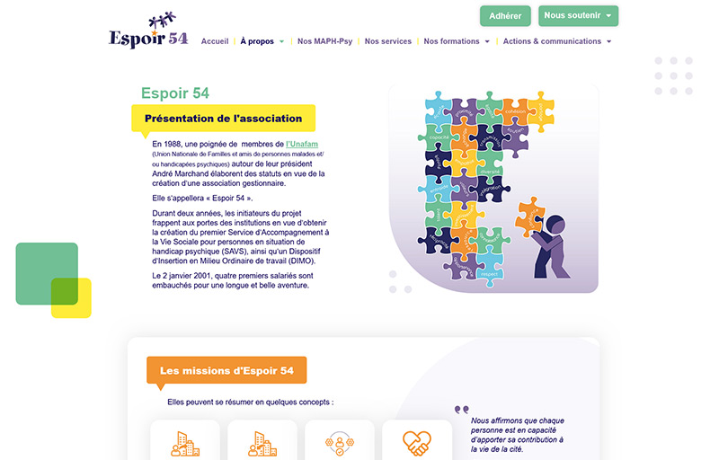 Accolade graphisme web espoir54 banner